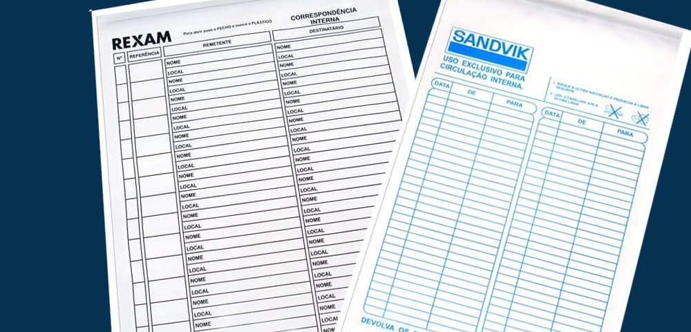 Envelope vai e vem - Daka Embalagens Promocionais em SP